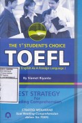 The 1 Student's Choiche Toefl : Test Strategy for Reading Comprehension