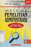 Metode Penelitian Administrasi dilengkapi dengan Metode R&D